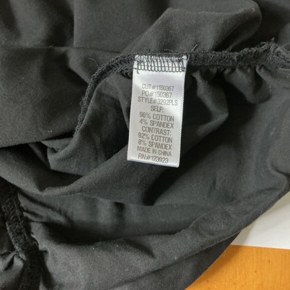 XCVI Black Ruched Sheer Lace Sleeve Midi Dress Plus Size 3X - Picture 8 of 9